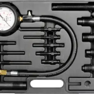 Yato YT-7307 kompressziómérő óra, diesel motorokhoz, 16 részes Kiváló minőség