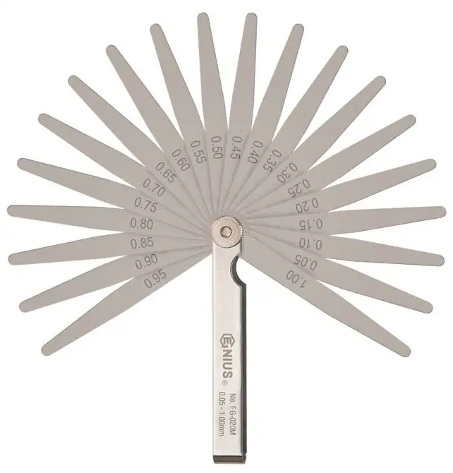 Újdonság Genius Tools hézagmérő, 20 lemezes, 0.05-1.00mm