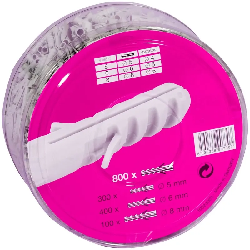 Olcsó Fischer SP dübel készlet, kördobozban 5/6/8mm