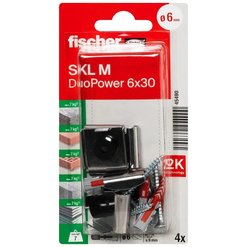 Fischer SKL M K tükörrögzitő 6x30mm, 4db Kedvezmény