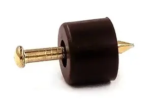 Polctartó szöggel, műanyag, barna, 6db Legjobb ár