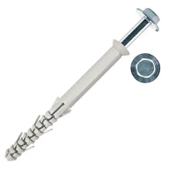 Biztonságos fizetés Rögzítő tipli műanyag, állványcsavarral 16x200mm/12x210mm (Wkret-met)