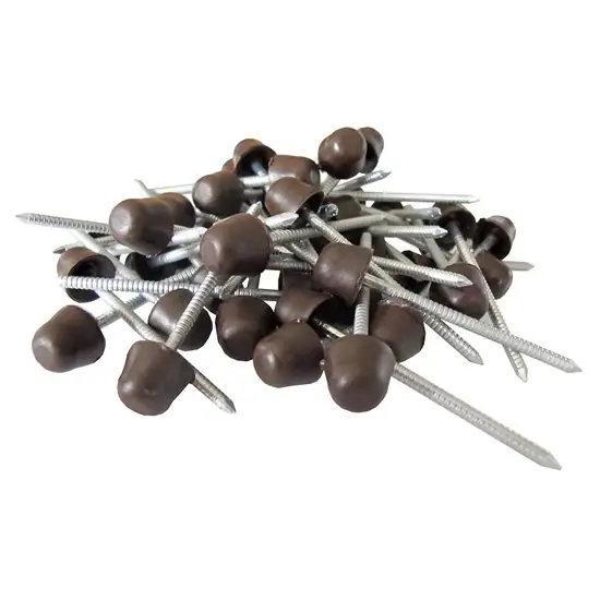 Hullámlemezszeg, műanyag fejjel 3.4x70mm, barna Ingyenes szállítás