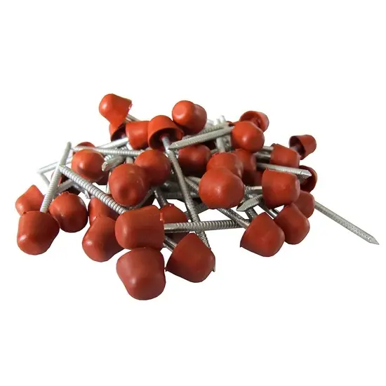 Hullámlemezszeg, műanyag fejjel 3.4x70mm, piros Újdonság