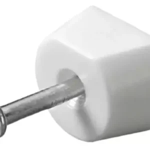 Polctartó szöggel, műanyag, fehér, 6db Korlátozott ajánlat