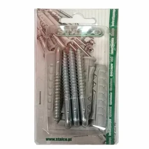 Stalco tipli+egyenes kampó, 12x60mm+6.5x65mm, 4db Pénzvisszafizetés