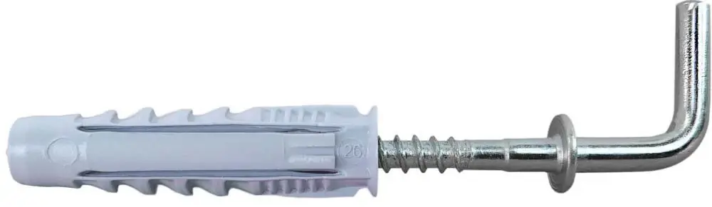 Stalco Perfect univerzális műanyag tipli derékszög kampóval, 8/4.5x46mm, 25db Vedd meg most