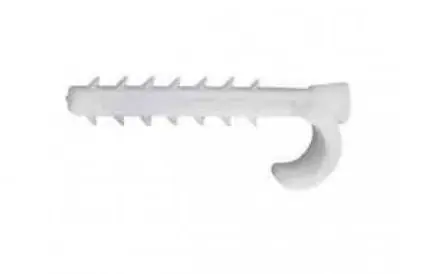 Stalco kábel rögzítő tipli, horgos, 12mm, 100db Pénzvisszafizetés