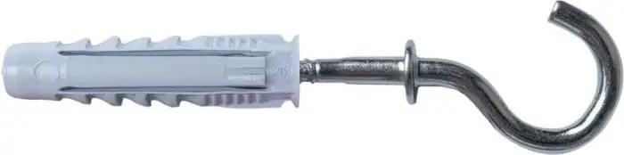 Stalco univerzális műanyag tipli mennyezeti kampóval, 8x4.5x46mm, 25db Akció