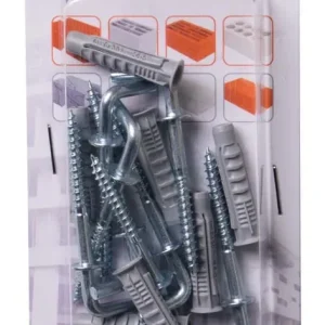 Stalco Perfect univerzális műanyag tipli derékszög akasztóval, 6x4x36mm, 8db Kiárusítás