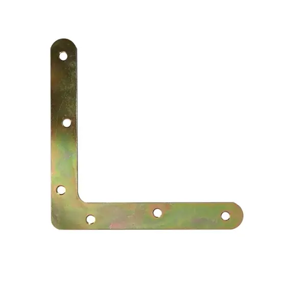 Ablakszegletvas, sárga horgany, 120x120x1.2mm Ajánlat