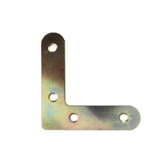 Ablakszegletvas, sárga horgany, 60x60x1mm Ajánlat