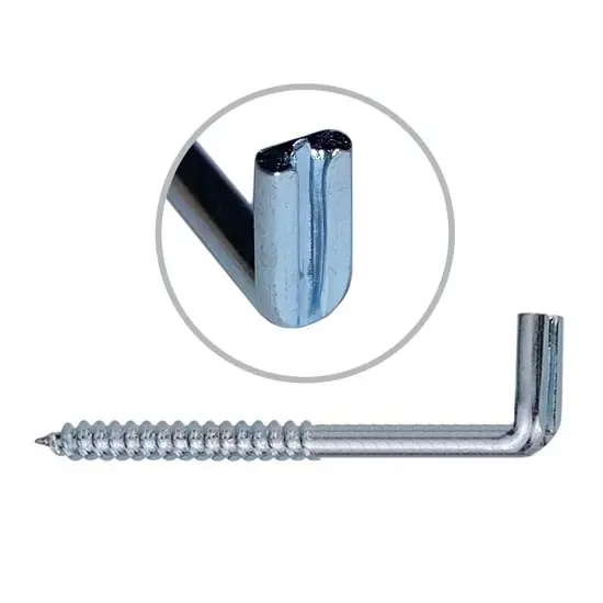 Kiváló minőség Falhorog sliccelt, horganyzott 6x100mm