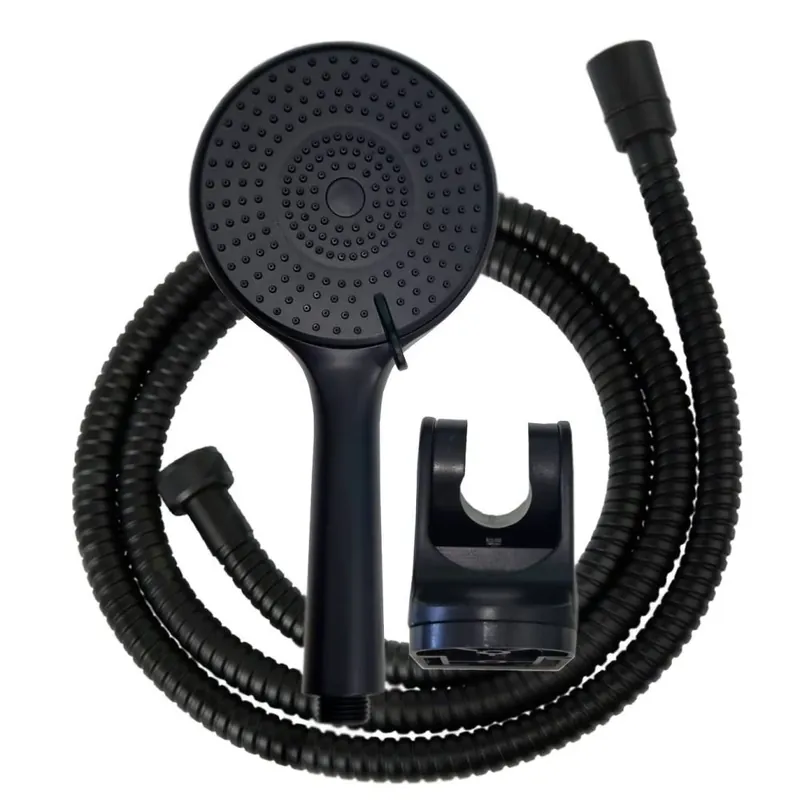 Olcsó DO-10 Black zuhanyszett, fekete, M22, 1.5m