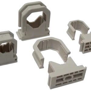 Csak ma Tracon kábel- és csőrögzítő, sorolható, szürke, 10-18mm