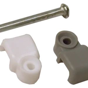 Tracon telefonkábelrögzítő bilincs, szeggel, fehér,2.5×4.5mm, 20db Vedd meg most