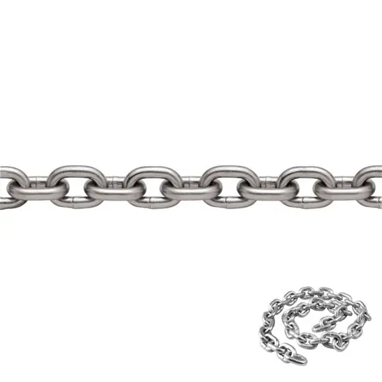 Korlátozott ajánlat Folyólánc lapos, nagy teherbírású, kisszemű, horganyzott 6.0mm (20 fm)