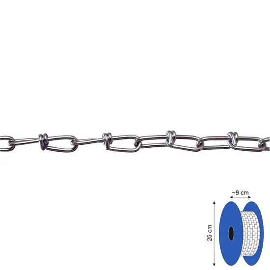 Folyólánc csomózott, horganyzott 2.2mm (50fm) Eredeti