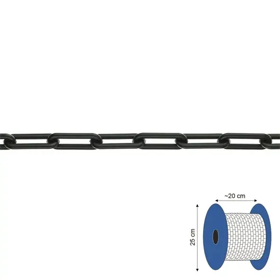 Akció Esőlevezető lánc műanyag, fekete 10mm (10fm)