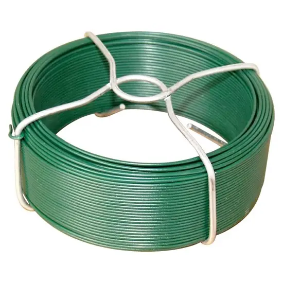 Dróthuzal műanyag bevonattal, zöld 2,4/3,1mm, 50m Csak ma