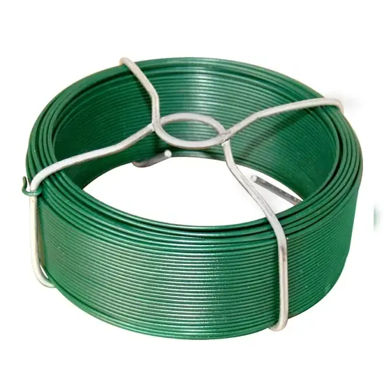 Dróthuzal, műanyag bevonatos, zöld 1.1/1.4mm, 50m Csak ma