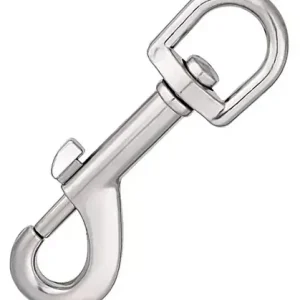 Prémium Karabiner bliszterben, forgó rugós, nikkelezett, 70mm