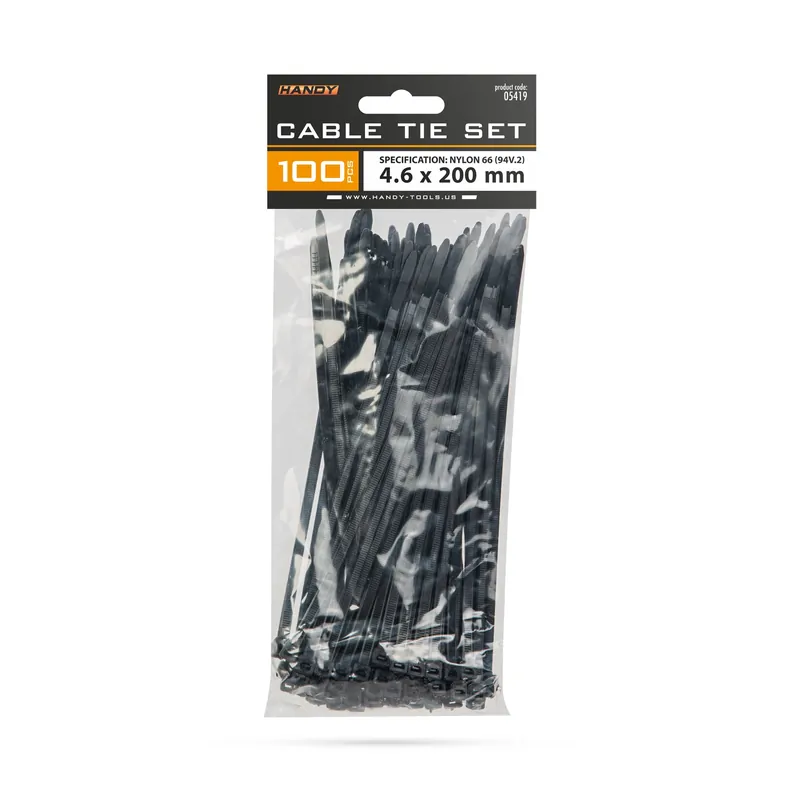 Handy 05419 vezetékkötegelő, 200x4.6mm, 100db, fekete Ajánlat
