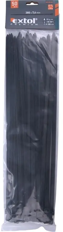 Extol Premium kábelkötegelő, 7.6x380mm, 50db Ajánlat
