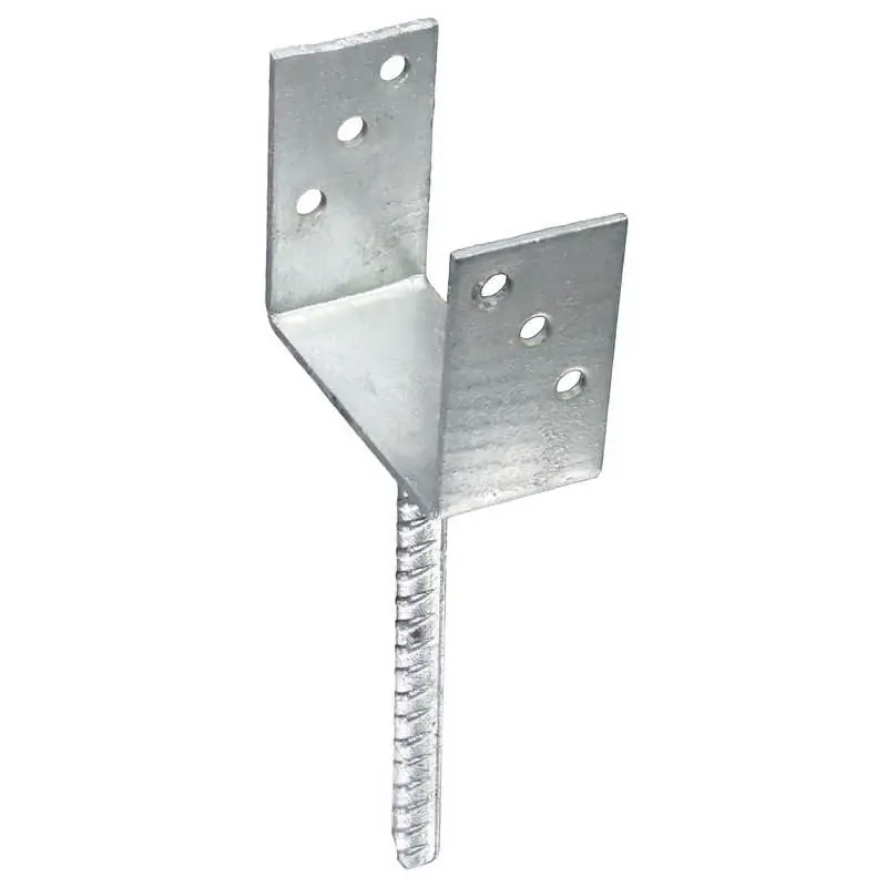 Oszloptartó U alakú, ZN horganyzott 101x60x100x200mm Expressz szállítás