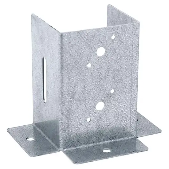 Lecsav. állítható nyitott oszloptalp, horganyzott, 101x95x152/2mm, (ET) Expressz szállítás