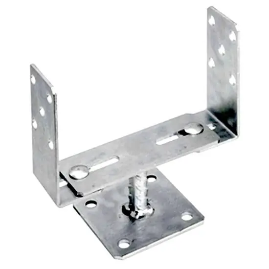 Kiárusítás Lecsavarozható, állítható oszloptalp, horganyzott, 60-200/4mm, ET