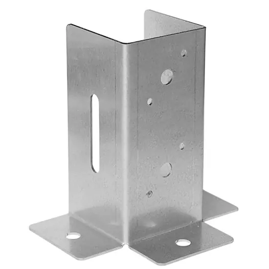 Kiárusítás Lecsav. állítható nyitott oszloptalp, horganyzott, 71x65x152/2mm, (ET)