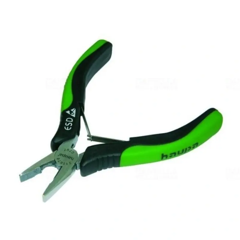 HAUPA 211876 elektronikai kombinált fogó 115mm ESD Kiváló minőség