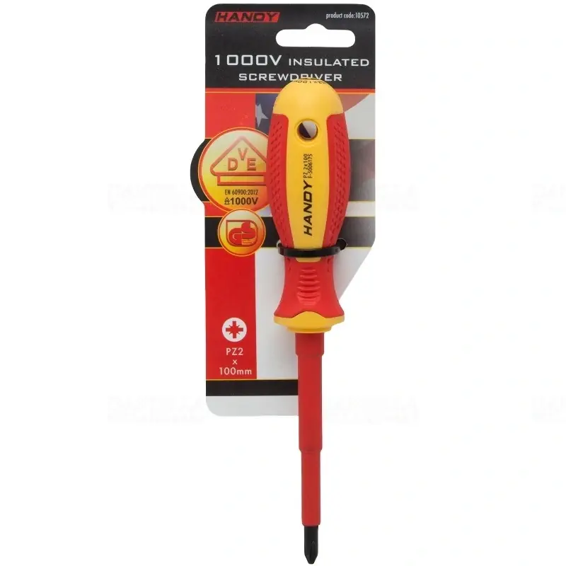 Akció Csavarhúzó kereszthornyos100mm - PZ1 1000V-ig szigetelt markolattal 10572