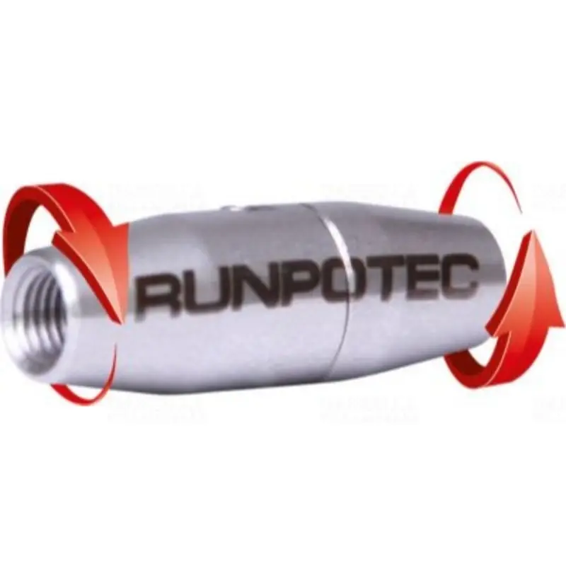 Gyors szállítás Runpotec menetes forgócsatlakozó d=4,5 mm, üvegszál rúdhoz 202510