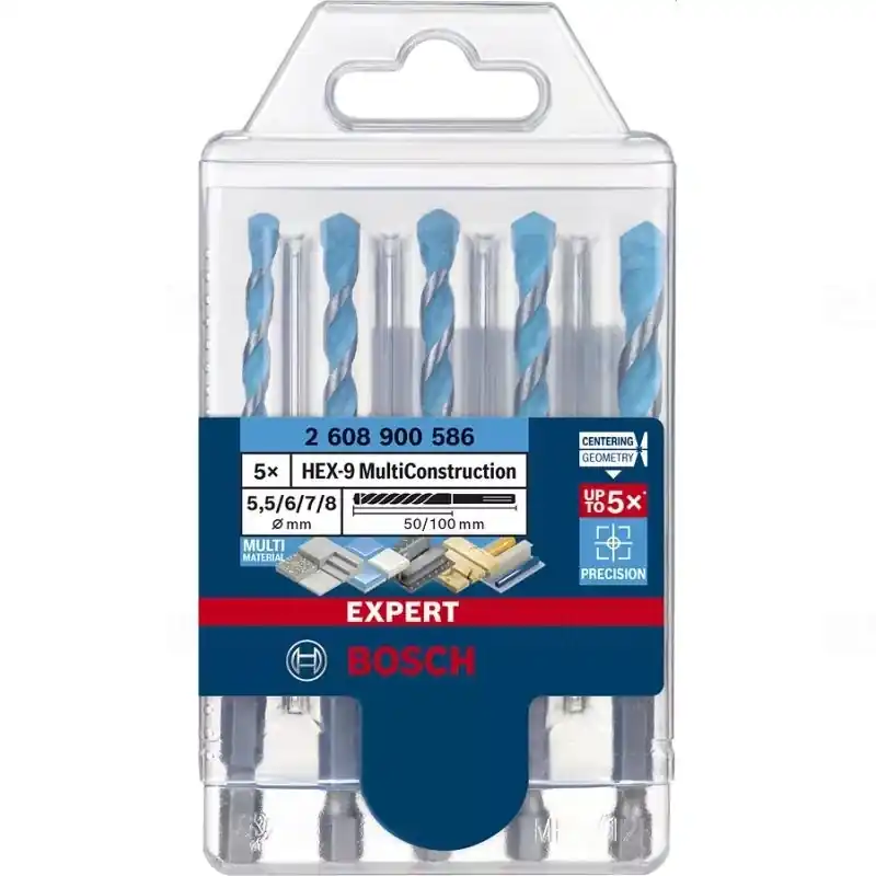 Akció Bosch EXPERT HEX-9 Multi Construction többcélú fúró készlet, 5 db 2608900586