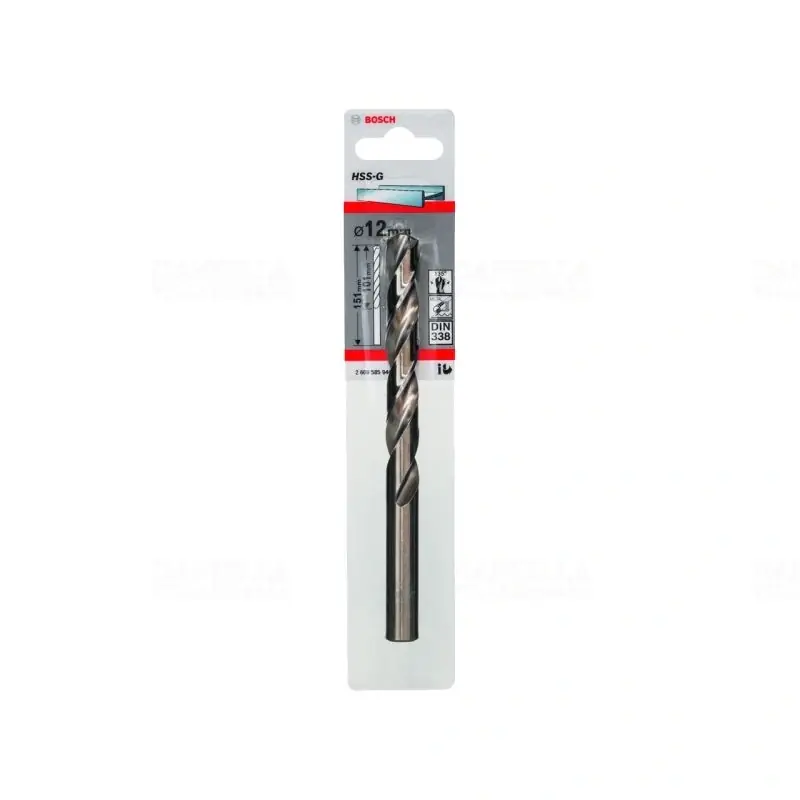 Ingyenes szállítás Bosch fémfúró HSS-G STD 12x101x151mm 1db/cs (2608585940) Megmunkálható anyagok: vastartalmú fémek, műanyag