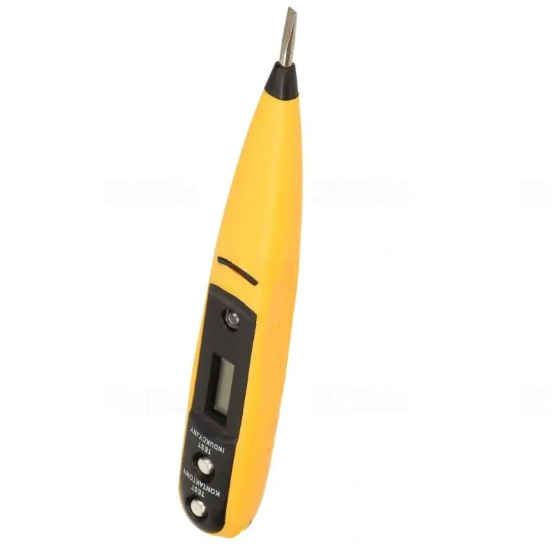 Biztonságos fizetés Feszültségvizsgáló érintésmentes 12-250V AC/DC, 500Hz, LCD kijelzővel