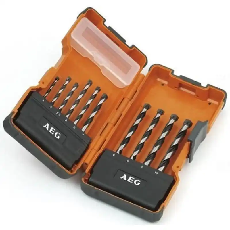 AEG 10 darabos falazatfúrók 4 / 5 / 5,5 / 6 (2 db) / 7 / 8 (2 db) / 9 / 10 mm 4932352239 Újdonság