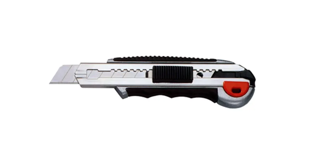 Újdonság Fémházas kés törhető pengével 18mm +8 penge ZK1800-2 gumis