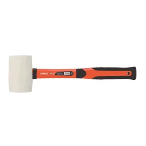 Népszerű KENDO gumikalapács, üvegszálas 450g fehér No.25501