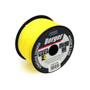 BERGER fonott kőműves zsinór PP 1,6mm/50m fluoreszkáló sárga Vedd meg most
