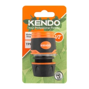 Kiárusítás KENDO locsolótömlő gyorscsatlakozó 1/2" tömlőhöz, stoppos TPR-SOFT No.60632