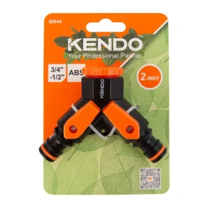 Kiárusítás KENDO csaptelep elosztó 2 utas 3/4"-1/2" belső menettel ABS No.60644