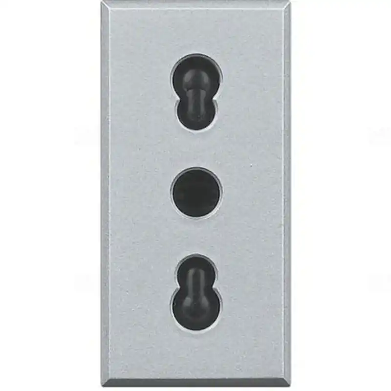 Axolute HC4180 2P+F csatlakozóaljzat(olasz) 1 modulos, (GYV) biztonsági zsalus, szürke Újdonság