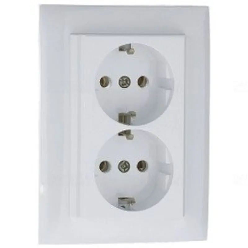 Újdonság 90331 CBR dupla dugalj, fehér, Elko Ep