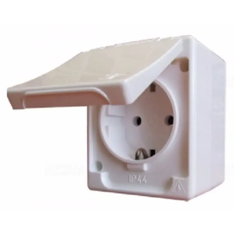 Kontállux IP44 2P+F csatlakozóaljzat fehér DAF 2-162 KV 083913 Legrand Biztonságos fizetés