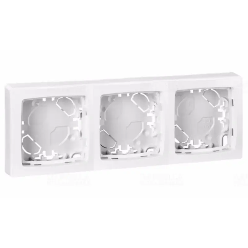 Legrand 086093 Oteo falon kívüli 3-as keret, 207x72mm, fehér Népszerű