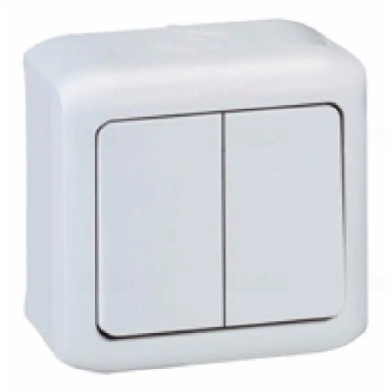 Legrand 782361 Forix kettős váltókapcsoló IP44 falon kívüli, 10AX 250V~, fehér Népszerű