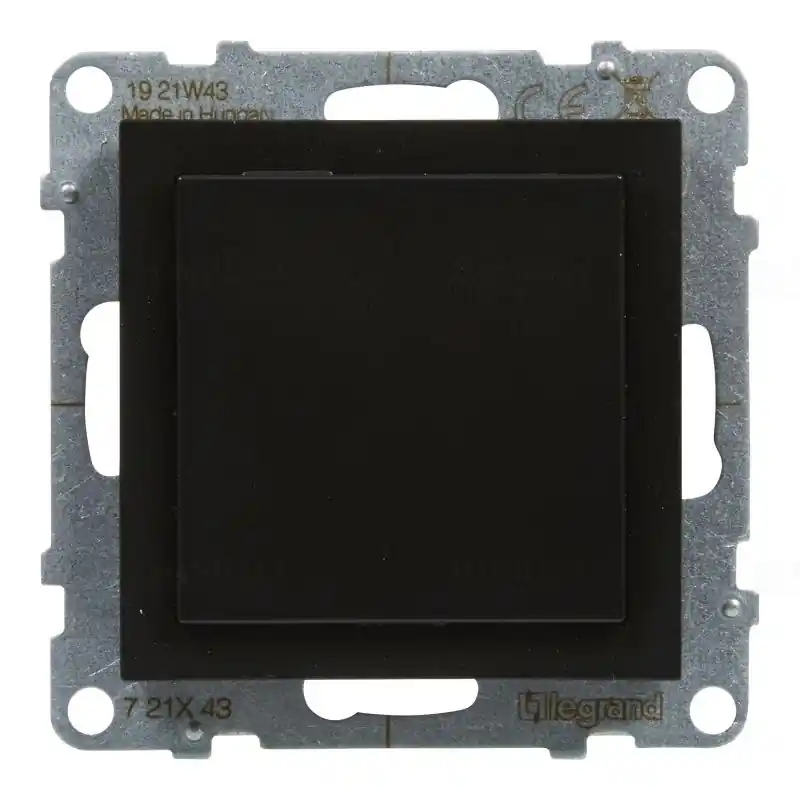 Legrand 721443 Suno vakfedél Program Mosaic adapterrel, keret nélkül, fekete Kedvezmény